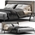 Modern Minimalist BoConcept Austin Bed 3D model small image 1