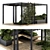 Elevated Pergola Garden Set 3D model small image 4