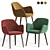 Kesy Dining Armchair: Sleek Design, High Quality 3D model small image 1