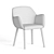 Kesy Dining Armchair: Sleek Design, High Quality 3D model small image 5