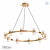 Modern LED Ring Chandelier 3D model small image 1