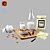 Modern Tableware Set 3D model small image 1