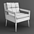 Luxe Morris Tufted Chair 3D model small image 4