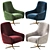 Modern Swivel Chair Serena 3D model small image 2