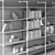 Elegant Wind Wall Bookshelf 3D model small image 3