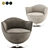 Dalia Lounge Chair: Modern Comfort 3D model small image 2