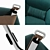 Tobolski Leather Lounger 3D model small image 3