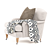 Relaxation Station: Luxury Lounge Armchair 3D model small image 2