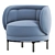 Modern Comfort: Wittmann VUELTA 80 Armchair 3D model small image 1