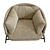 ErgoChic Cradle Armchair 3D model small image 2