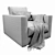 Mauro Armchair: Luxurious Comfort for Your Home 3D model small image 3