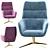 Eichholtz Swivel Chair: Stylish Comfort for Your Space 3D model small image 2