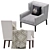 Elegant Coco Hampshire Occasional Chair 3D model small image 2