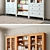 Hemnes Storage Combination - White Stained Oak 3D model small image 3
