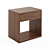 Modern Cube Bedside Table with Storage 3D model small image 3