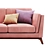 Contemporary Fabric and Wood Sofa 3D model small image 3