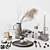 Modern Gray Tableware Set 3D model small image 1