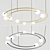 Celestial Gold Chandelier 3D model small image 1