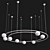 Celestial Gold Chandelier 3D model small image 3