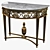 Opulent Louis XVI Giltwood Console 3D model small image 2