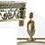 Opulent Louis XVI Giltwood Console 3D model small image 5