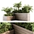 Tropical Escape: Wooden Plant Box 3D model small image 1