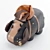 Adorable Hippo Backpack 3D model small image 1