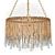 Tallis Teardrop Chandelier: Exquisite Pendant Lighting 3D model small image 1