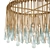 Tallis Teardrop Chandelier: Exquisite Pendant Lighting 3D model small image 3