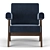 Elegant Capitol Complex Armchair 3D model small image 3