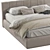 Elegant NORMA Bed 2 - Sleek Design! 3D model small image 2