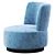 Modern Swivel Chair Alonso 3D model small image 3