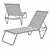 Gardenella Sling Chaise 3D model small image 3