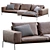 Elegant Lifesteel Sofa by Flexform 3D model small image 2