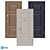 Classic Entrance Door - Cross-63 | PSS 3D model small image 3