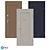 Modern Loft-136 Entrance Door - PSS 3D model small image 3