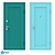 Modern Loft-136 Entrance Door - PSS 3D model small image 4