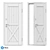 Modern Oak Entrance Door - Loft-140 3D model small image 5