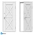 Modern Loft Entrance Door - Oak Finish 3D model small image 5