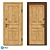 Classical ECO-68 Entrance Door - Authentic Oak Finish 3D model small image 1