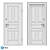 Classical ECO-68 Entrance Door - Authentic Oak Finish 3D model small image 3