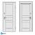 Classic Oak Entrance Door - Eco-70 3D model small image 3