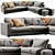 Modern Linteloo Mauro Sectional: Luxurious Comfort 3D model small image 3