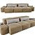 Contemporary Living Divani Sofa - Stylish & Spacious 3D model small image 1