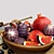 Fresh Fruits and Creamy Cheese 3D model small image 2