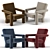 Rietveld Unesco Chair - Timeless Elegance 3D model small image 2