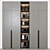 Modern Integrated Handle Wardrobe 3D model small image 1