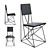 Sleek Support Chair: Elevate Your Dining Experience 3D model small image 1