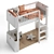 White Mini+ Junior Loft Bed 3D model small image 2