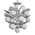 Elegant Clover Chandelier 3D model small image 2